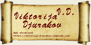 Viktorija Đurakov vizit kartica